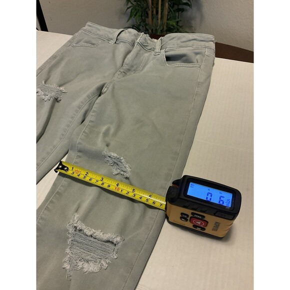 American Eagle Green High Rise Super Stretch Jegging Jeans Sz 4 - Picture 8 of 10